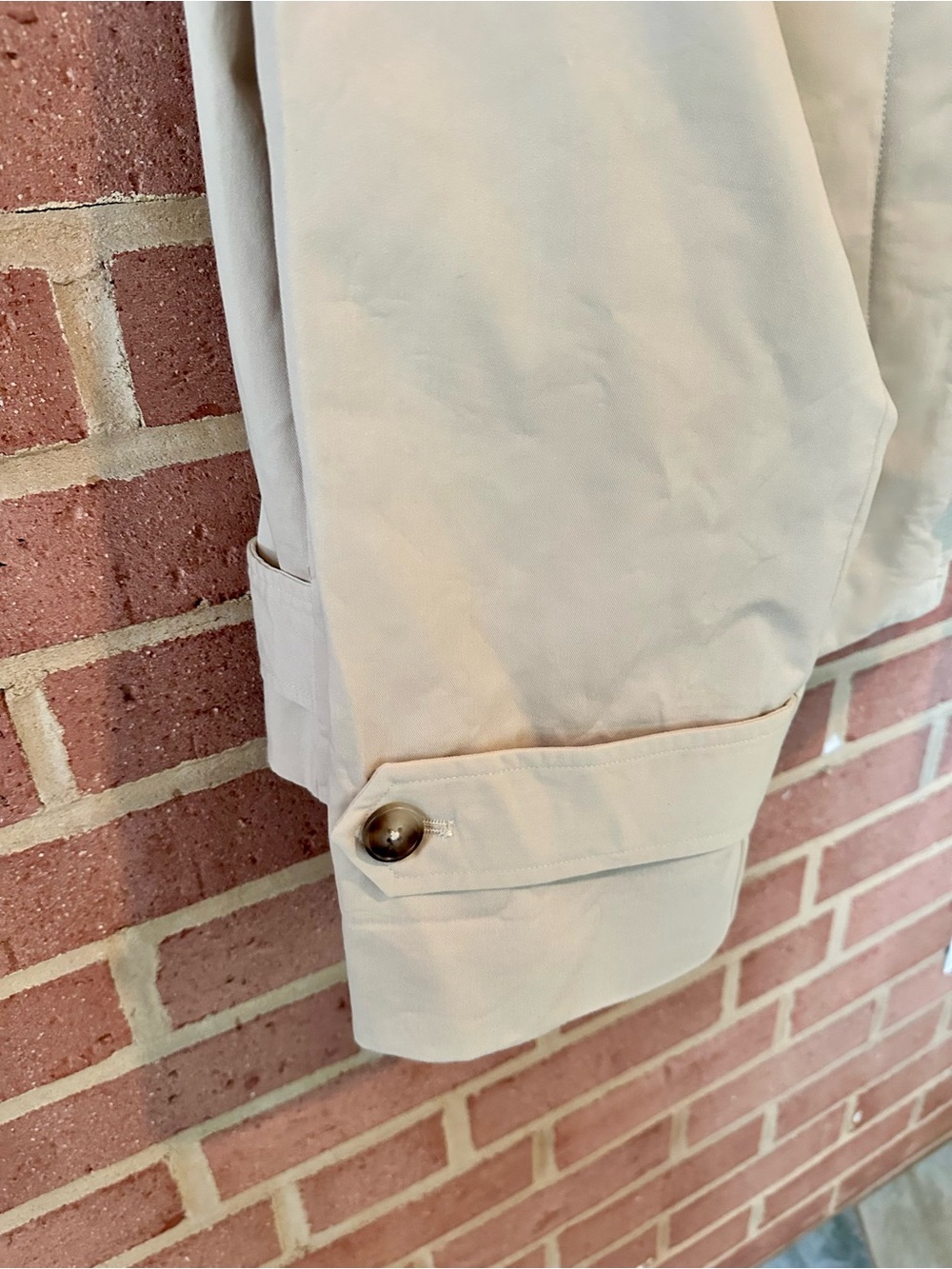 Tuckernuck Beige Cropped Trench Jacket - Picture 8 of 9